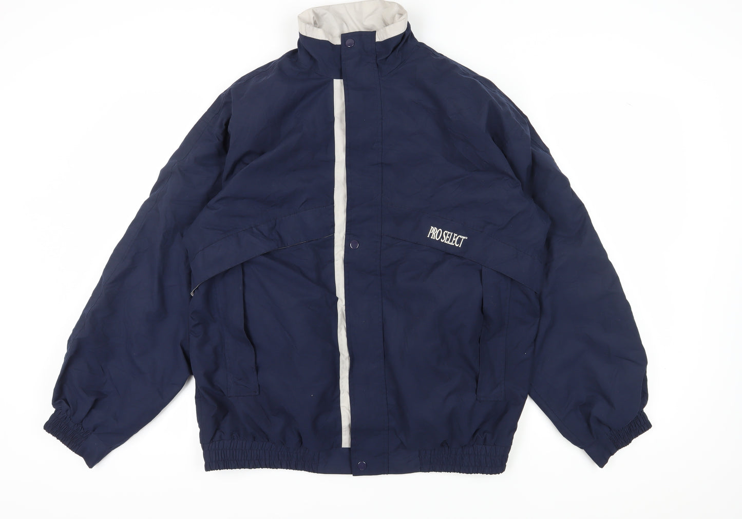 Pro Select Men's Blue Windbreaker Jacket M Casual