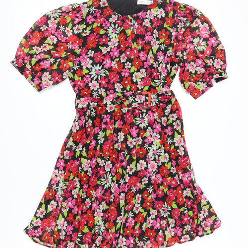 Warehouse Women Multicoloured Floral A-Line Dress Size 12