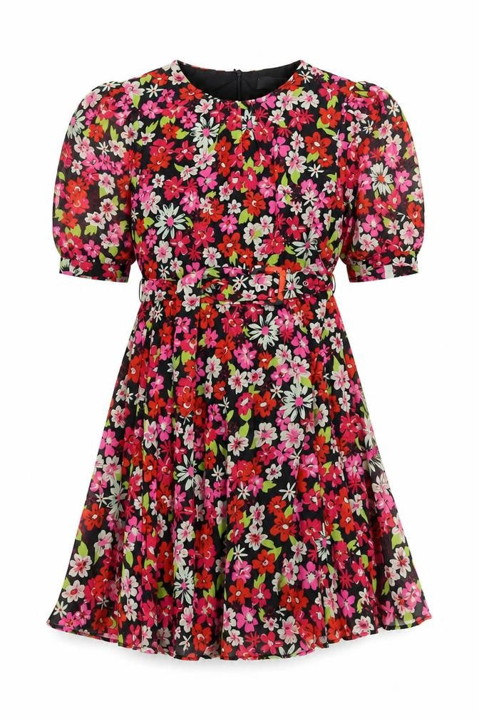 Warehouse Women Multicoloured Floral A-Line Dress Size 12