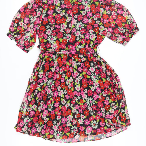 Warehouse Women Multicoloured Floral A-Line Dress Size 12