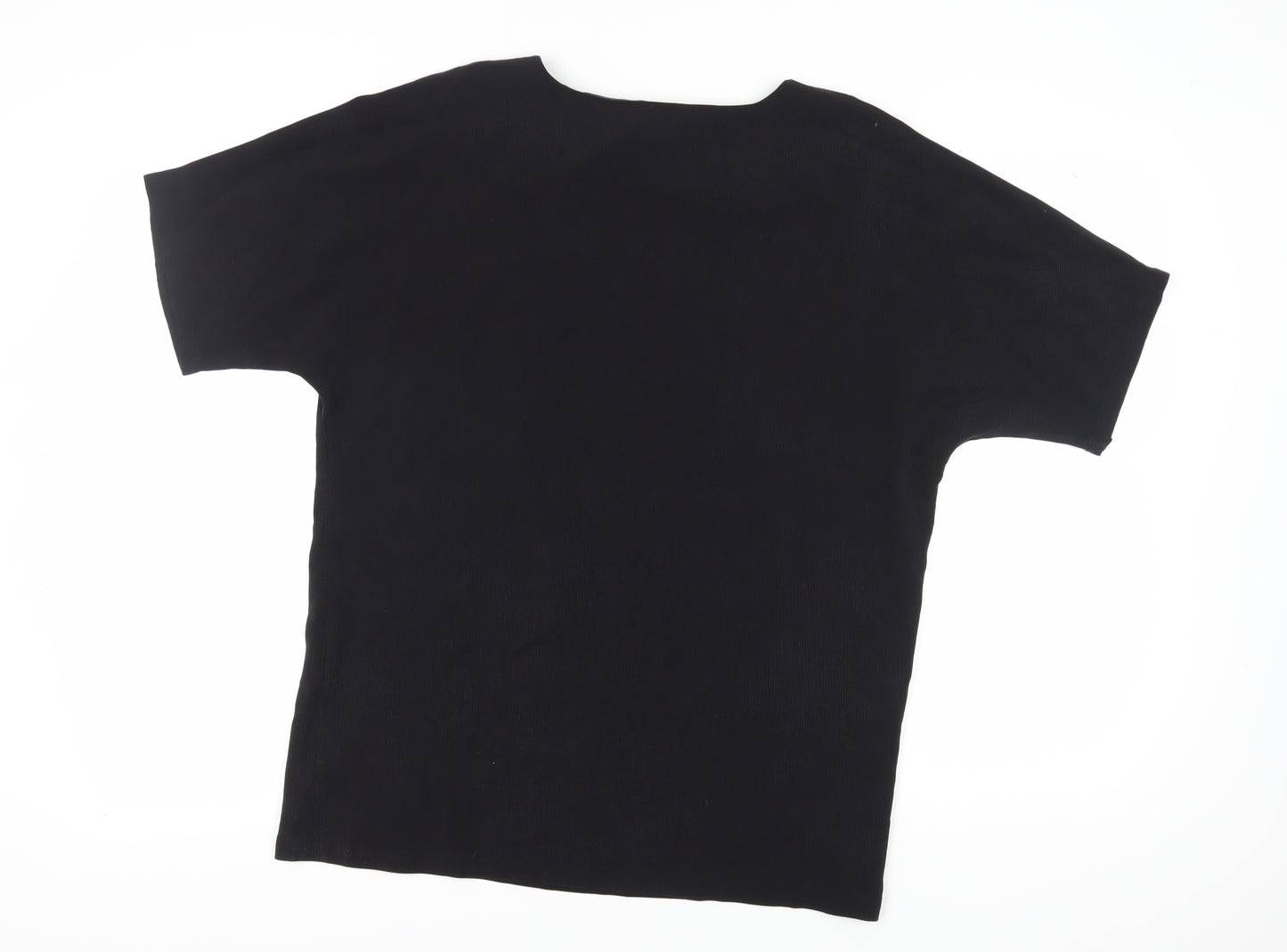 Wall London Black Women’s Basic Boat Neck Top S