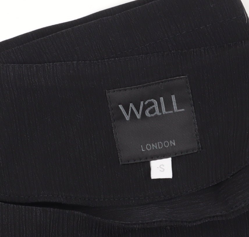 Wall London Black Women’s Basic Boat Neck Top S