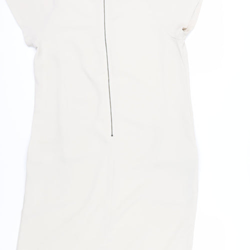 Next Women's Beige Short Shift Dress Size 10