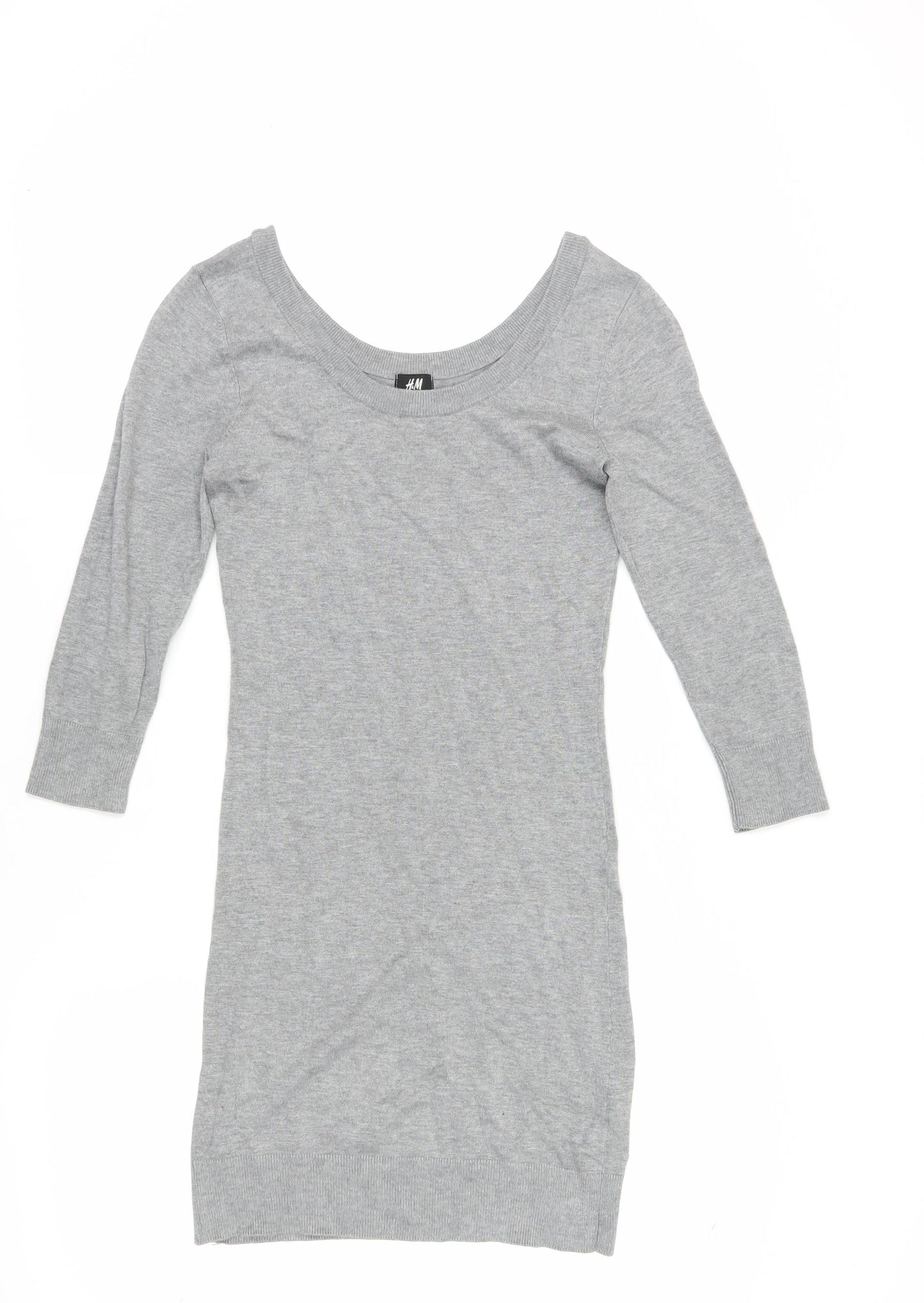 H&M Women's Grey Jumper Dress, S, Casual, Spring/Autumn