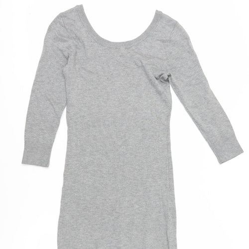 H&M Women's Grey Jumper Dress, S, Casual, Spring/Autumn