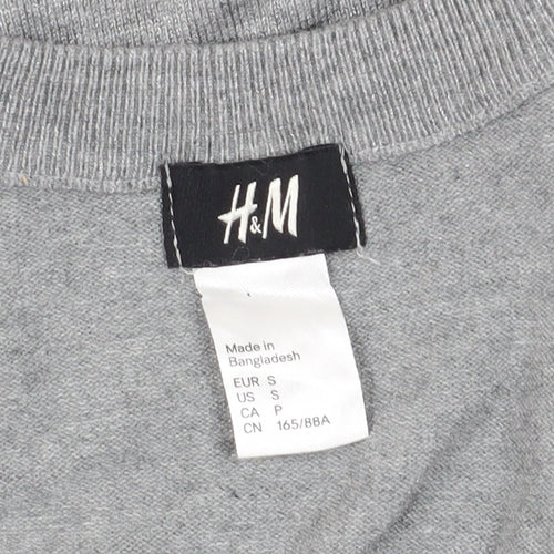 H&M Women's Grey Jumper Dress, S, Casual, Spring/Autumn