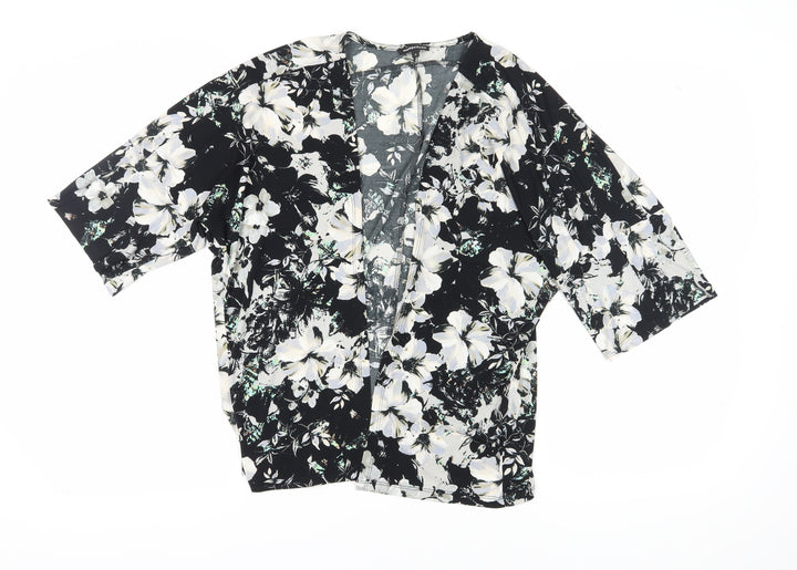 Warehouse Women's Multicoloured Floral Kimono Blouse M