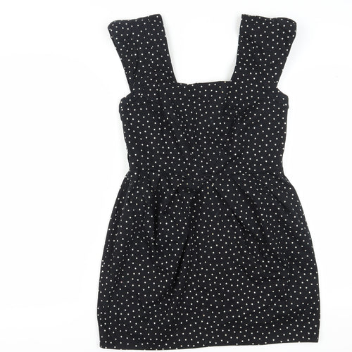 River Island Women’s Black Polka Dot A-Line Dress