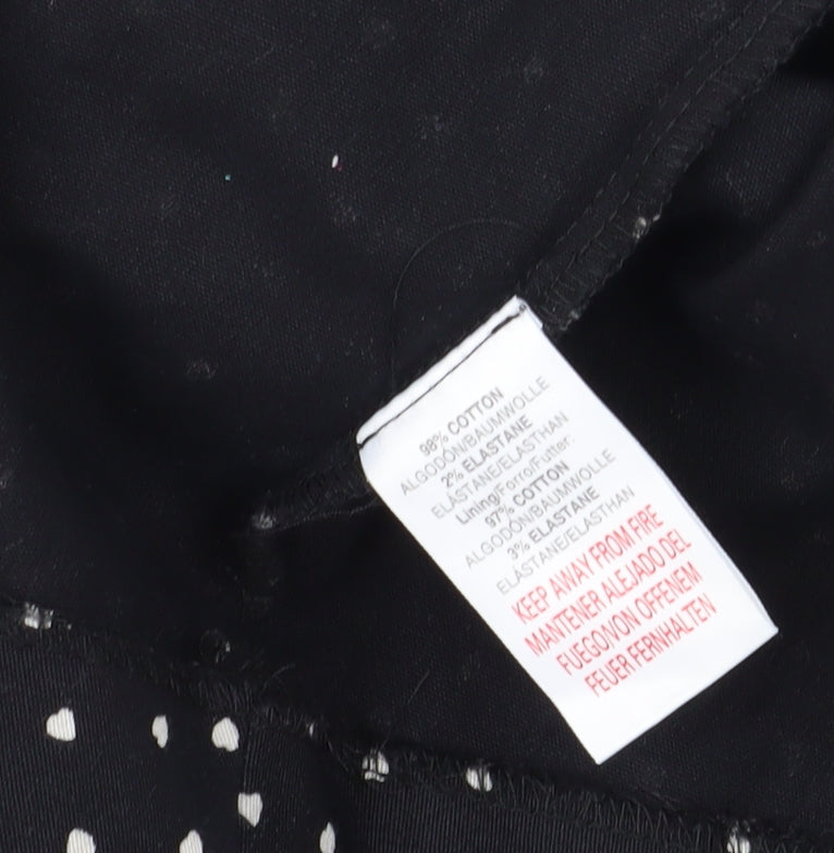 River Island Women’s Black Polka Dot A-Line Dress