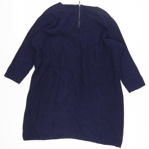 Marks and Spencer Women's Blue Shift Dress Size 18