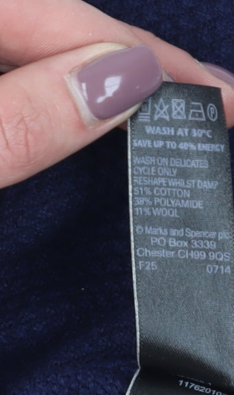 Marks and Spencer Women's Blue Shift Dress Size 18