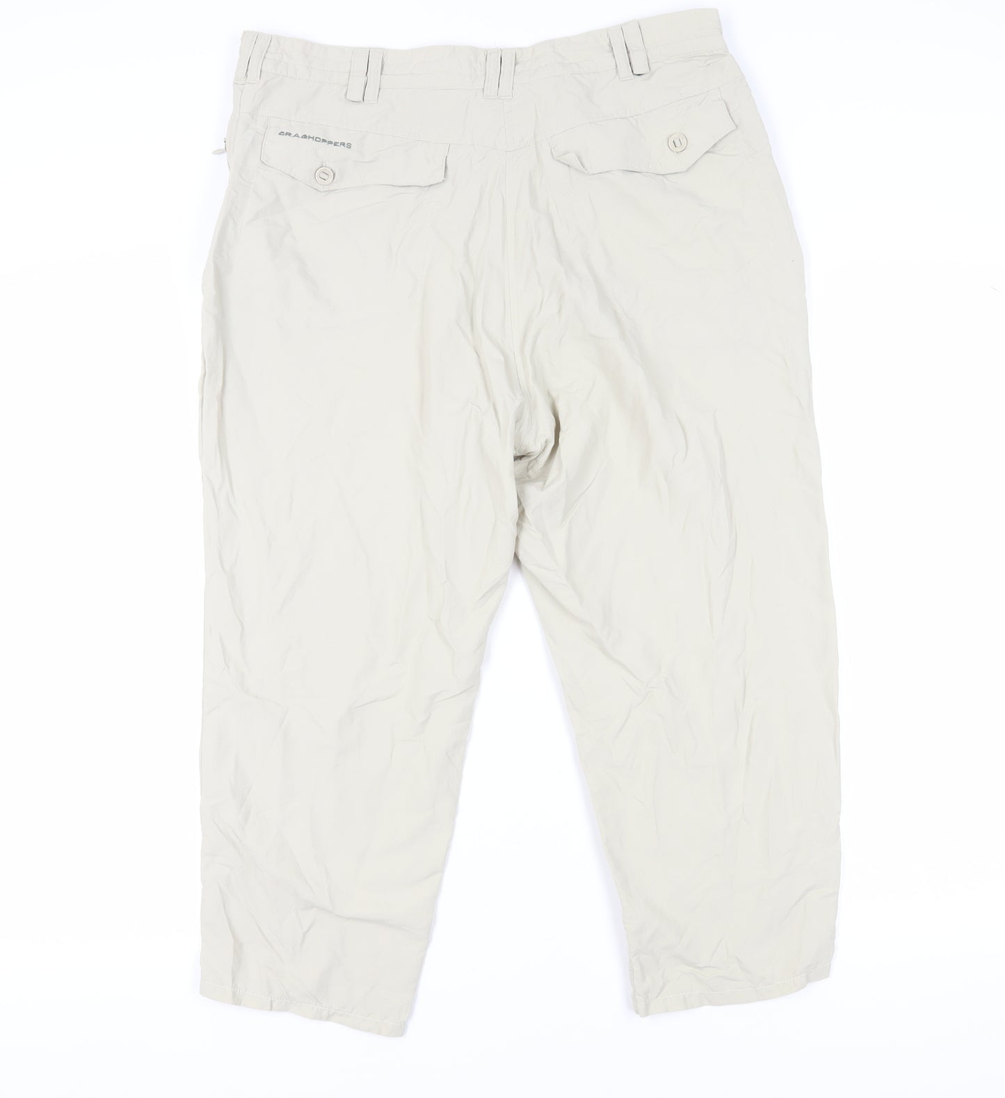 Craghoppers Women's Beige Cropped Trousers Size 16