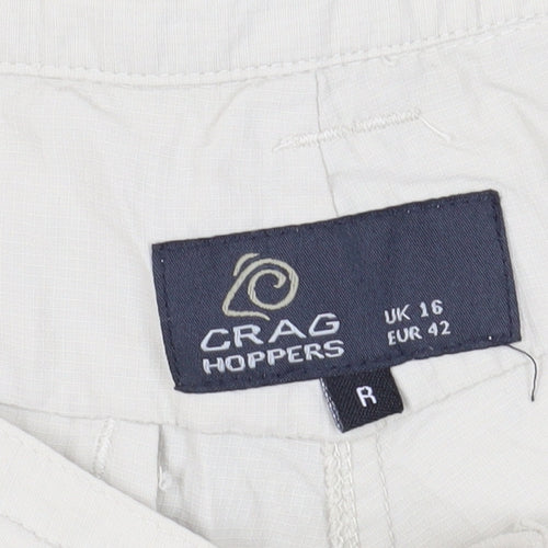 Craghoppers Women's Beige Cropped Trousers Size 16