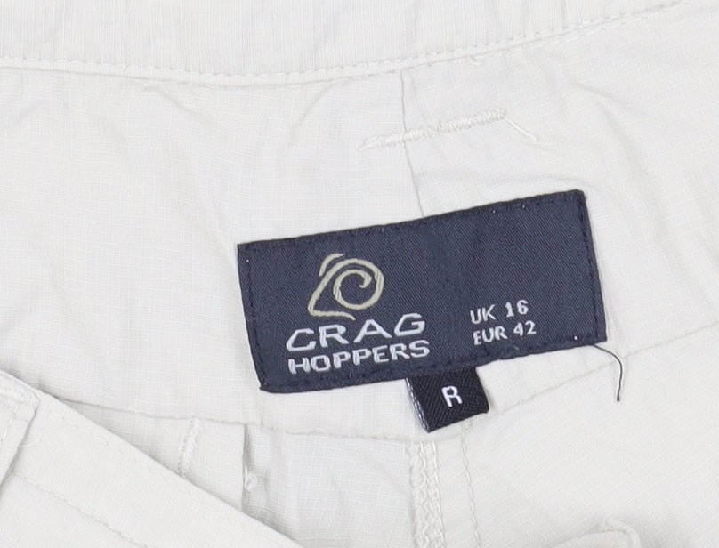 Craghoppers Women's Beige Cropped Trousers Size 16