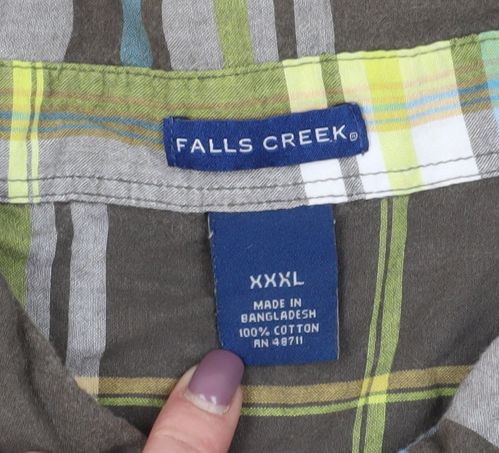 Falls Creek Men's Multicoloured 3XL Short Sleeve Shirt