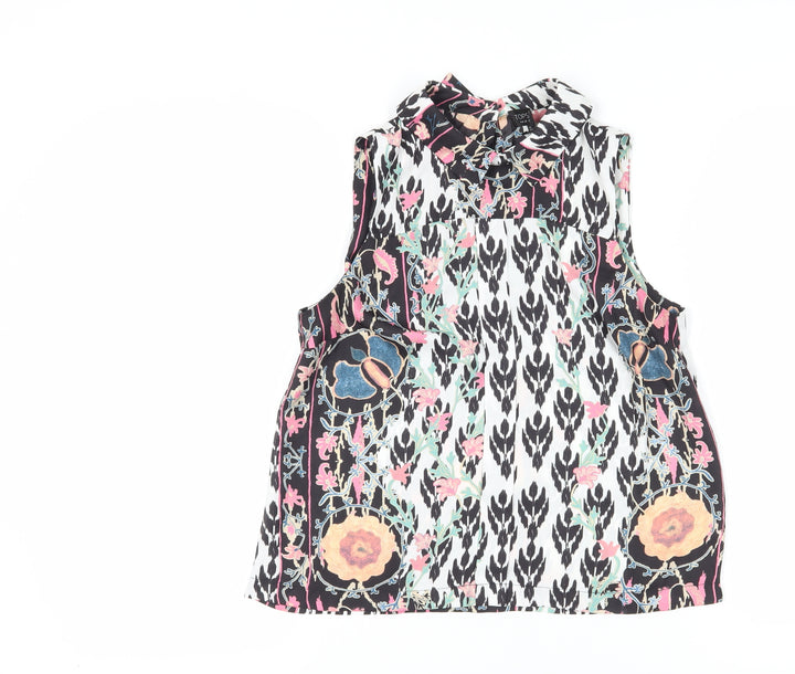 Topshop Women's Multicoloured Floral Blouse Size 6