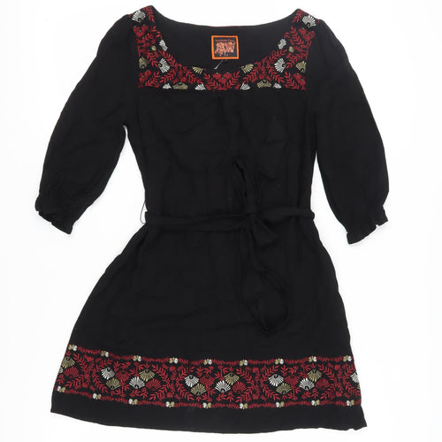 Butterfly by MW Women's Black Shift Dress Size 10