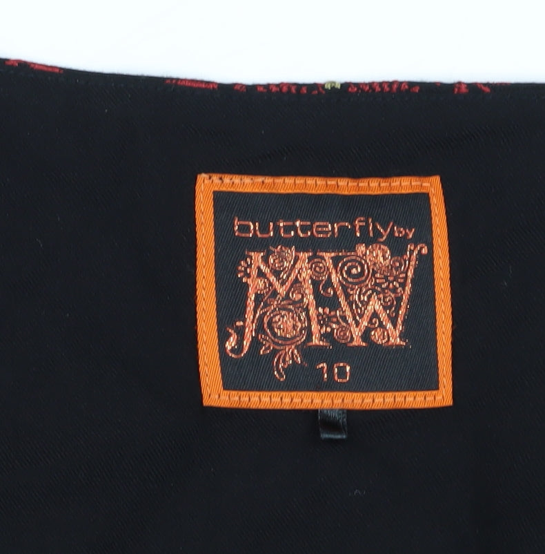 Butterfly by MW Women's Black Shift Dress Size 10