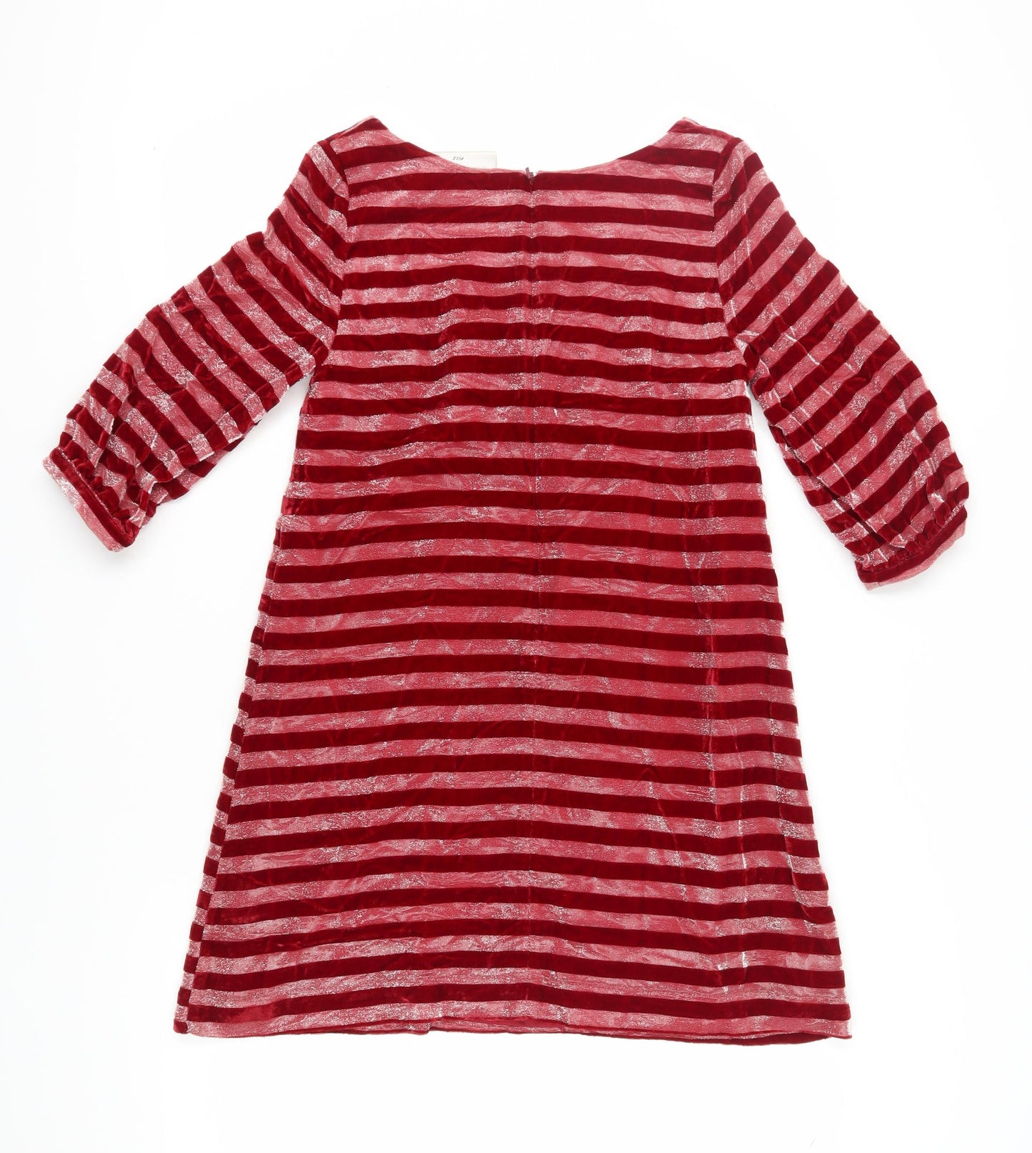 Edith & Ella Women's Red Striped A-Line Party Dress