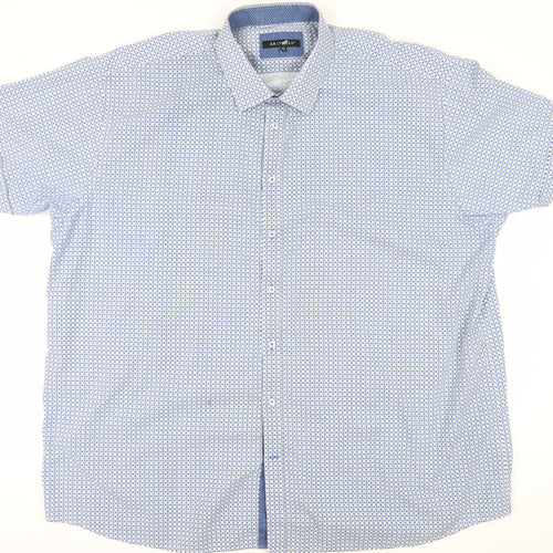 Britches Men's Blue Geometric Button-Up Shirt 3XL