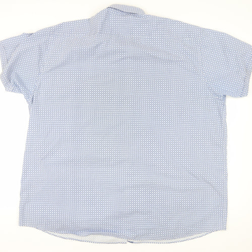 Britches Men's Blue Geometric Button-Up Shirt 3XL