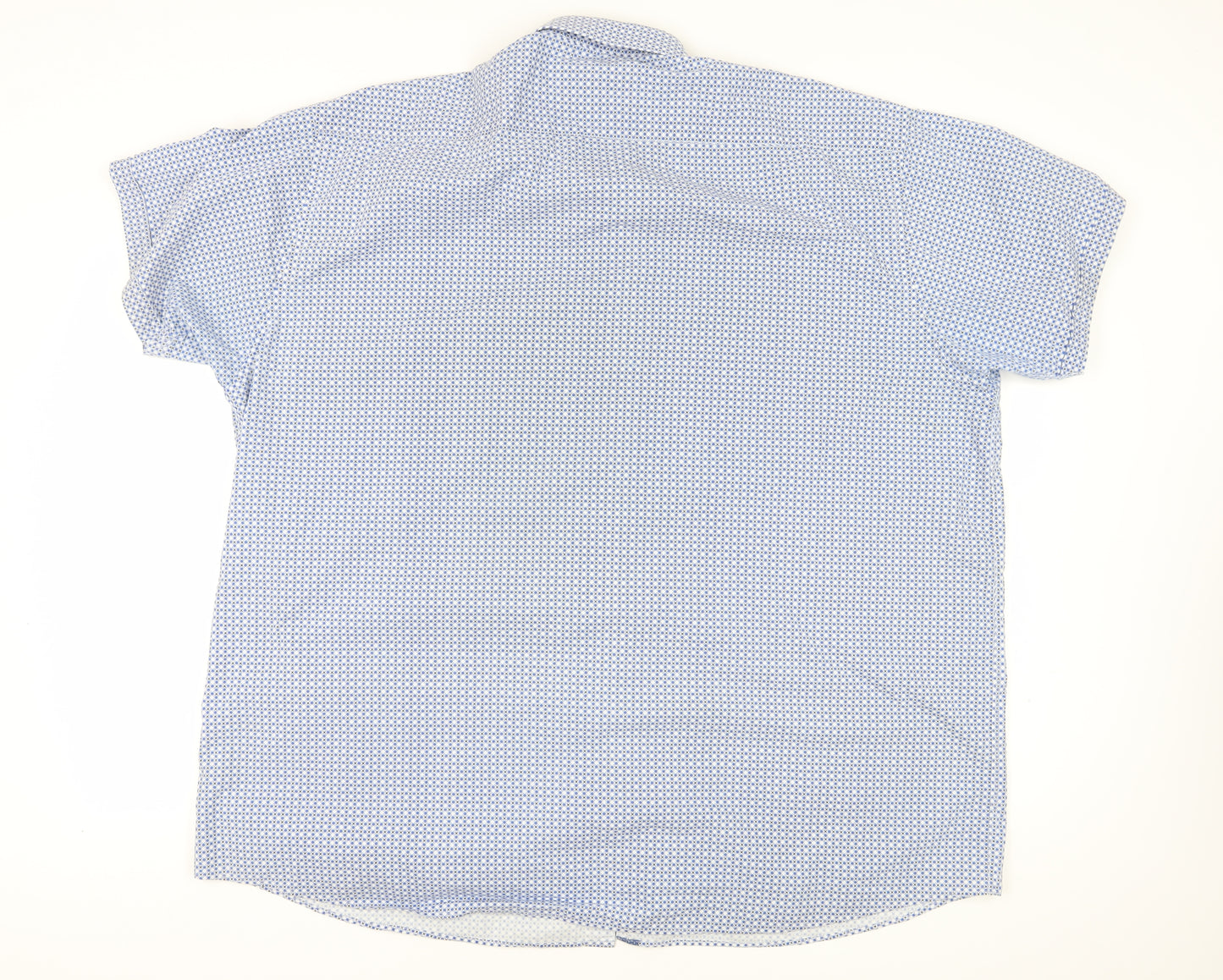 Britches Men's Blue Geometric Button-Up Shirt 3XL