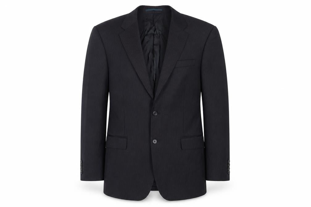 Front view of Aquascutum Men's Blazer Blue, size 42L, Classic