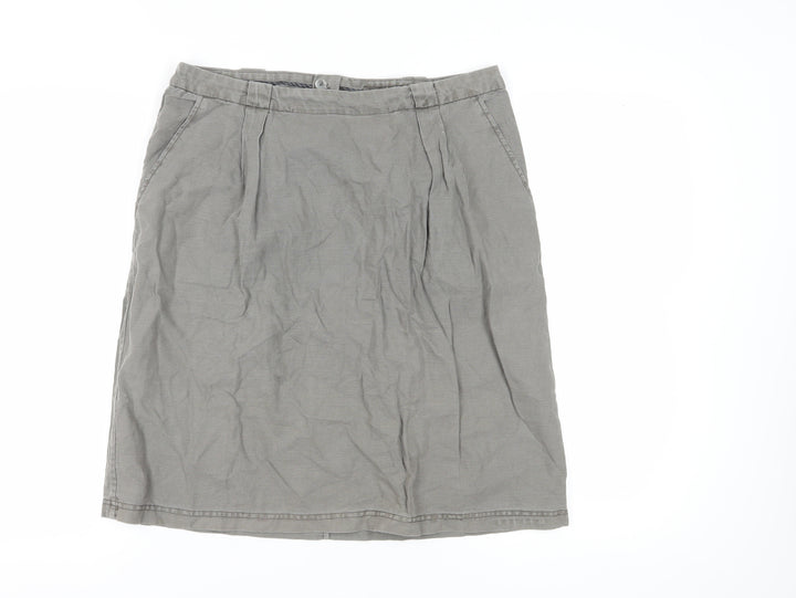 Seasalt Cornwall Womens Grey Pencil Skirt Size 14