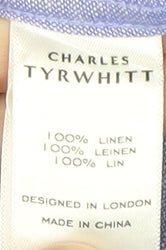 Charles Tyrwhitt Men's Blue Linen Shirt 3XL Classic Fit