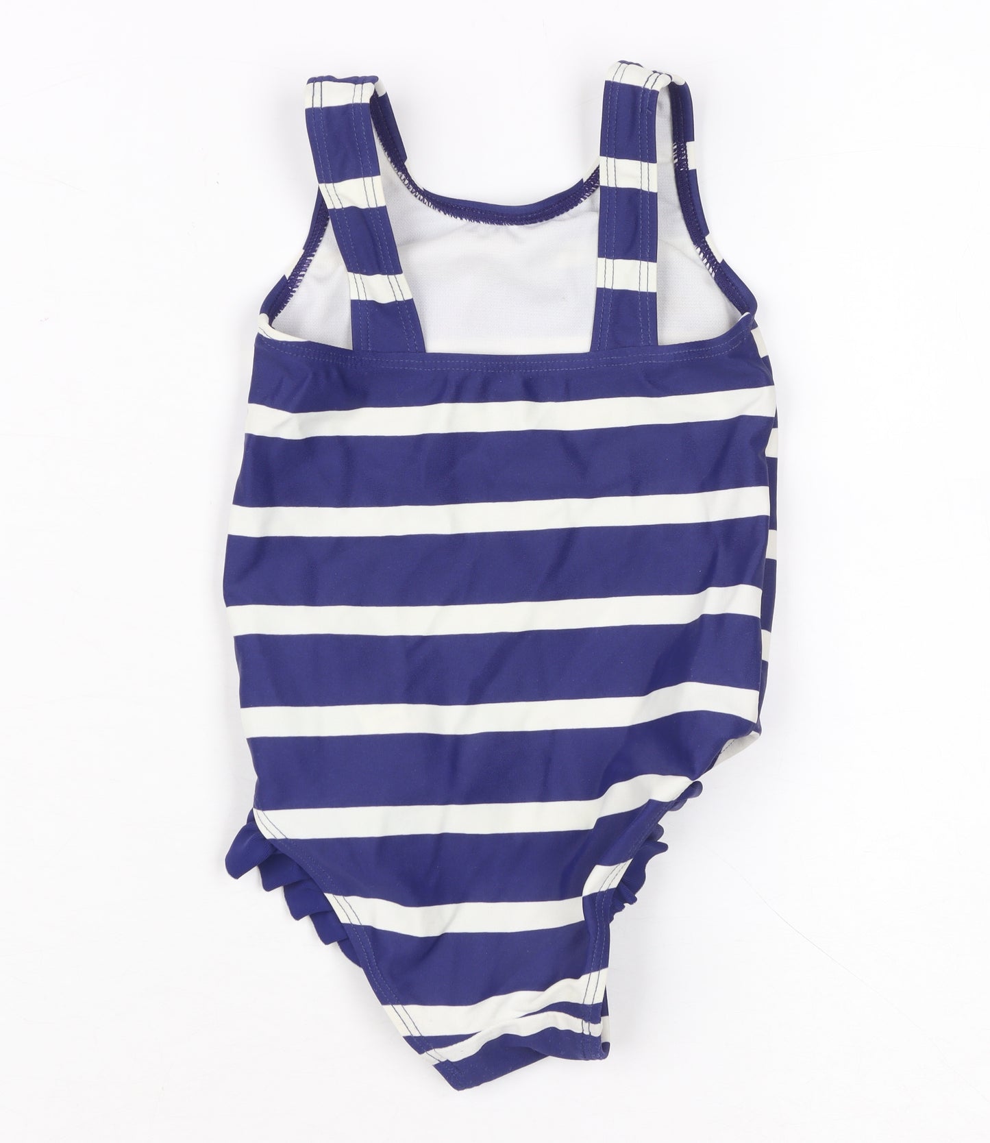 Disney Girls Blue Striped Minnie Mouse One Piece Swimwear
