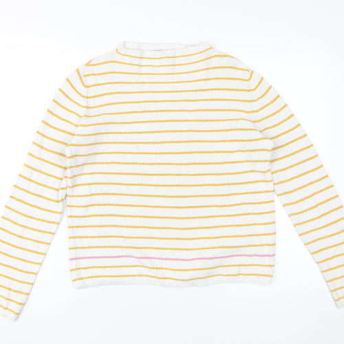 Pieces Women's Multicoloured Striped Pullover, S