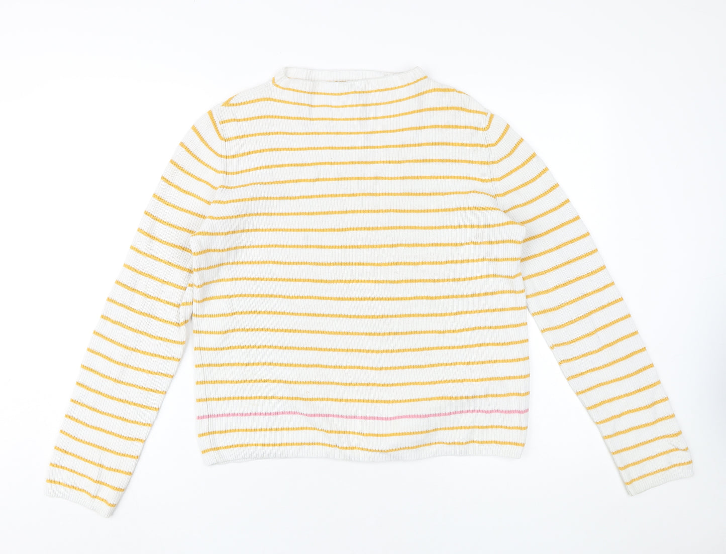 Pieces Women's Multicoloured Striped Pullover, S