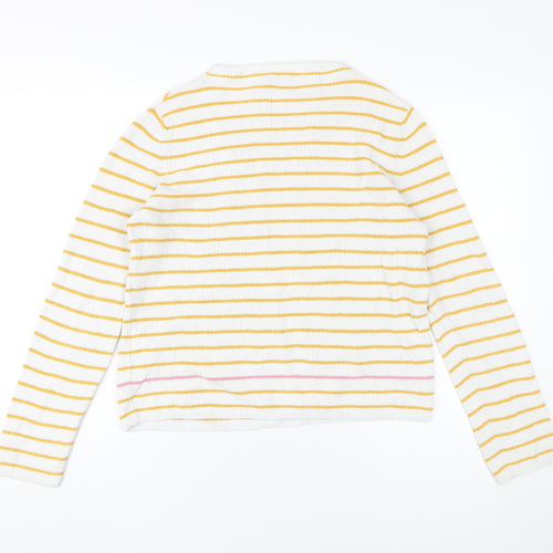 Pieces Women's Multicoloured Striped Pullover, S