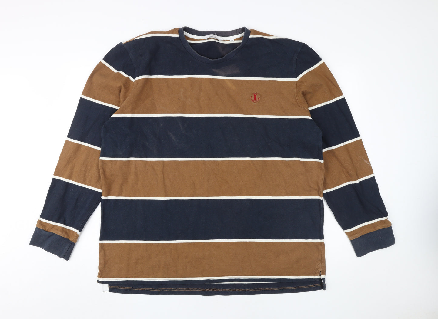 Next Men's 2XL Striped Long Sleeve T-Shirt