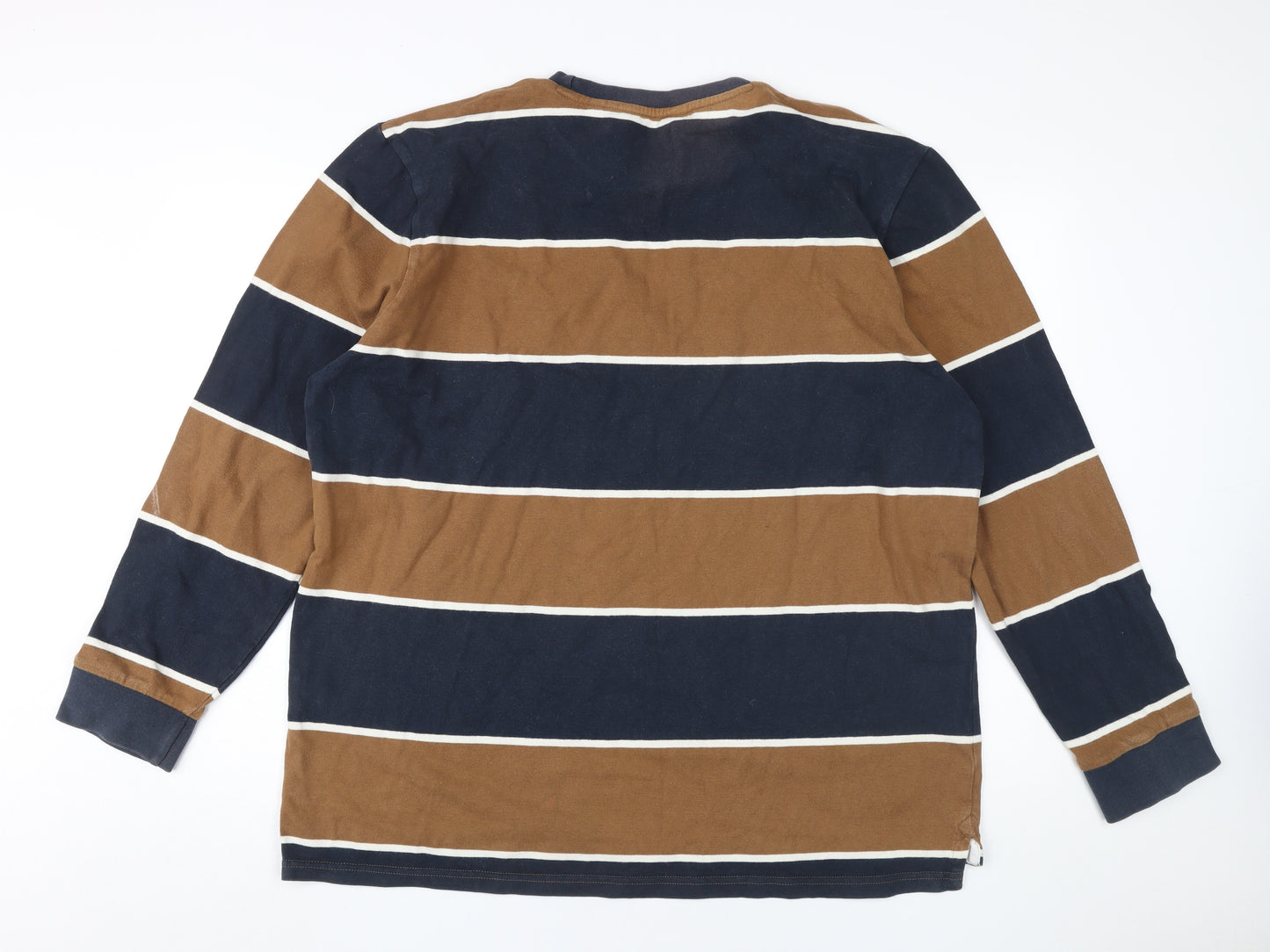 Next Men's 2XL Striped Long Sleeve T-Shirt