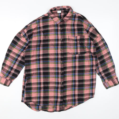 Next Multicoloured Plaid Button-Up Shirt for Girls 11 Years