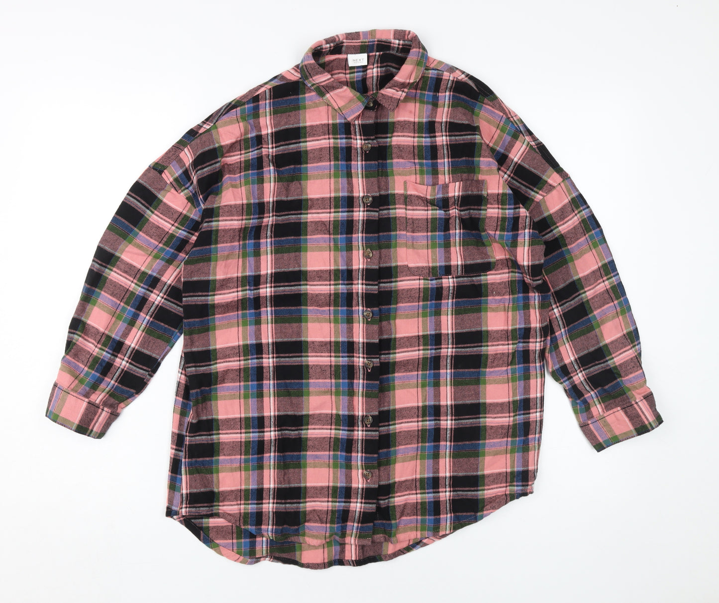 Next Multicoloured Plaid Button-Up Shirt for Girls 11 Years