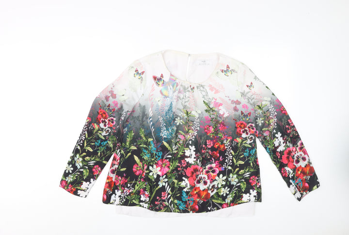 Wallis Women's Multicoloured Floral Blouse, Size 8
