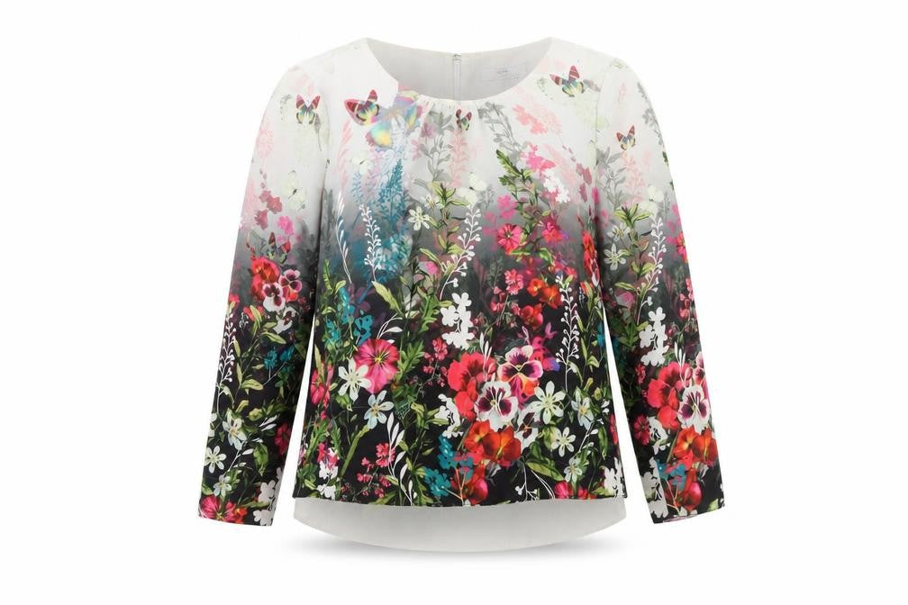 Front view of Wallis Women's Multicoloured Floral Blouse, size 8