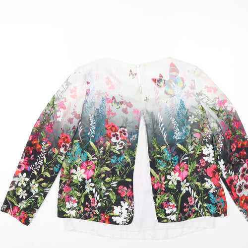 Wallis Women's Multicoloured Floral Blouse, Size 8