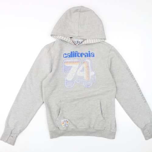 Calisurf Women's Grey Hoodie L - Casual 70s Style