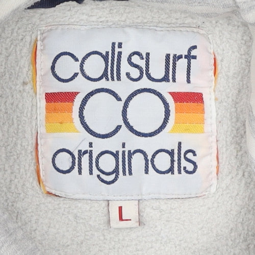 Calisurf Women's Grey Hoodie L - Casual 70s Style