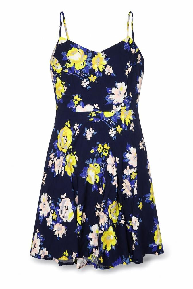 Old Navy Women's Multicoloured XL A-Line Floral Dress