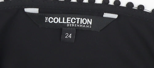 Debenhams Women's Black Cold Shoulder Blouse - Size 24