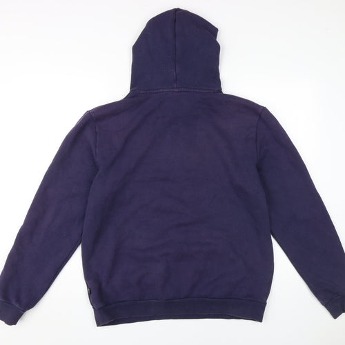 Puma Men's Purple Hoodie M Pullover Fleece Logo