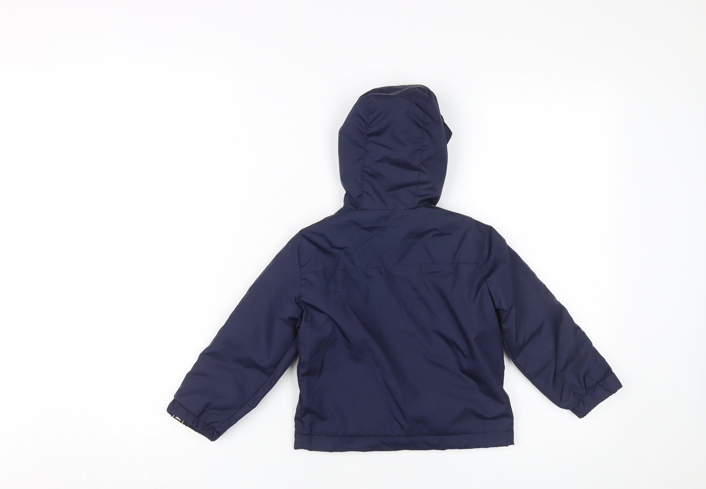 DKNY Boys Blue Basic Hooded Jacket, Size 2 Years