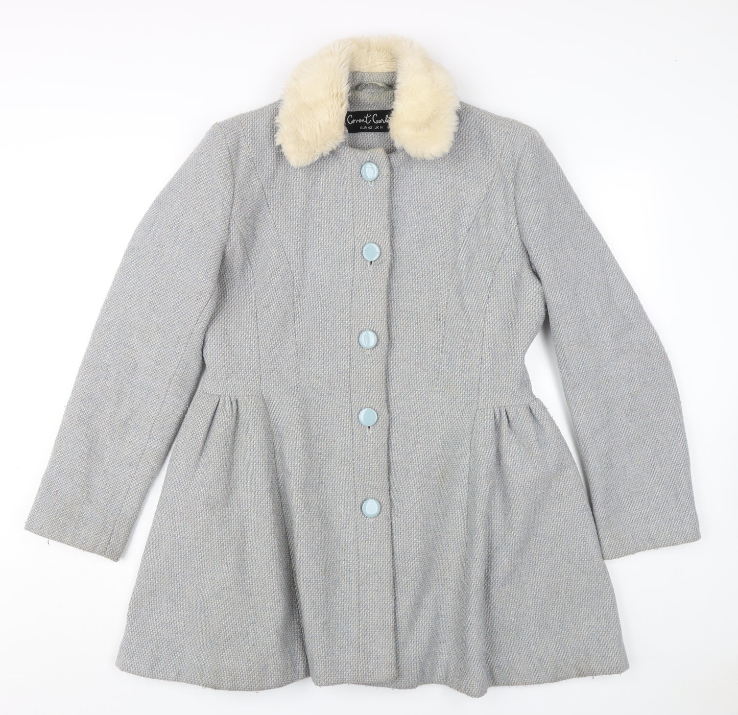 Covent Garden Women's Grey Classic Overcoat Size 14