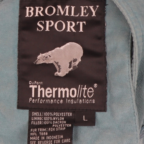 Bromley Sport Women's Green Parka Jacket L Insulated