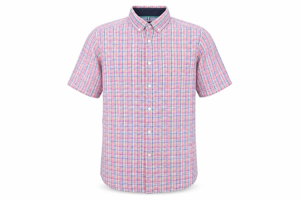 Front view of Marks & Spencer Men's Multicoloured Check Shirt M