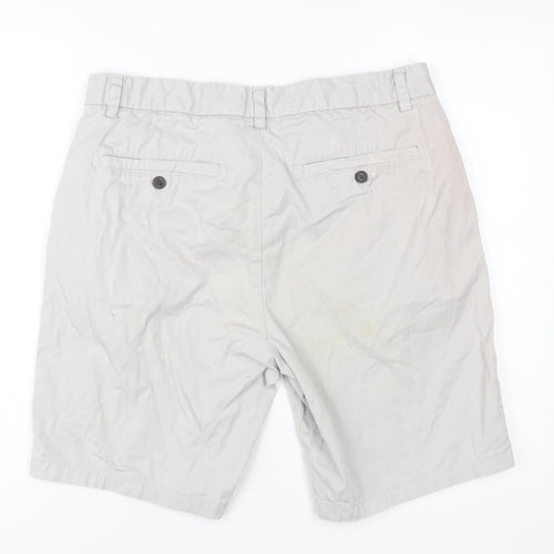 Next Men's Beige Chino Shorts 34 Regular Fit
